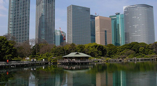 Jardim Hama Rikyu.