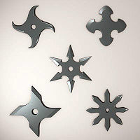 Shuriken, arma de arremesso ninja.